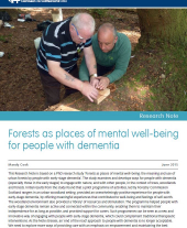 Forests as Places of Mental Well-being for People with Dementia